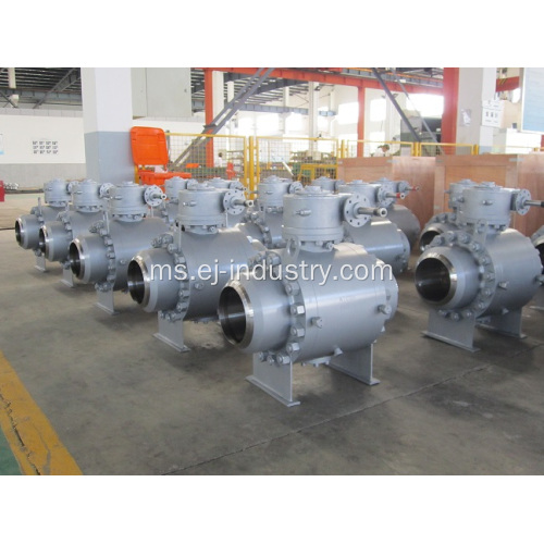 Injap bola dipasang trunnion